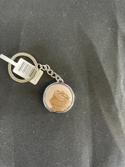 Double-Sided Pet Keychain - Bearded Dragon
