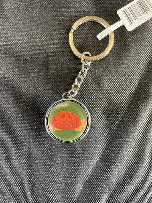 Double-Sided Pet Keychain - Tortoise