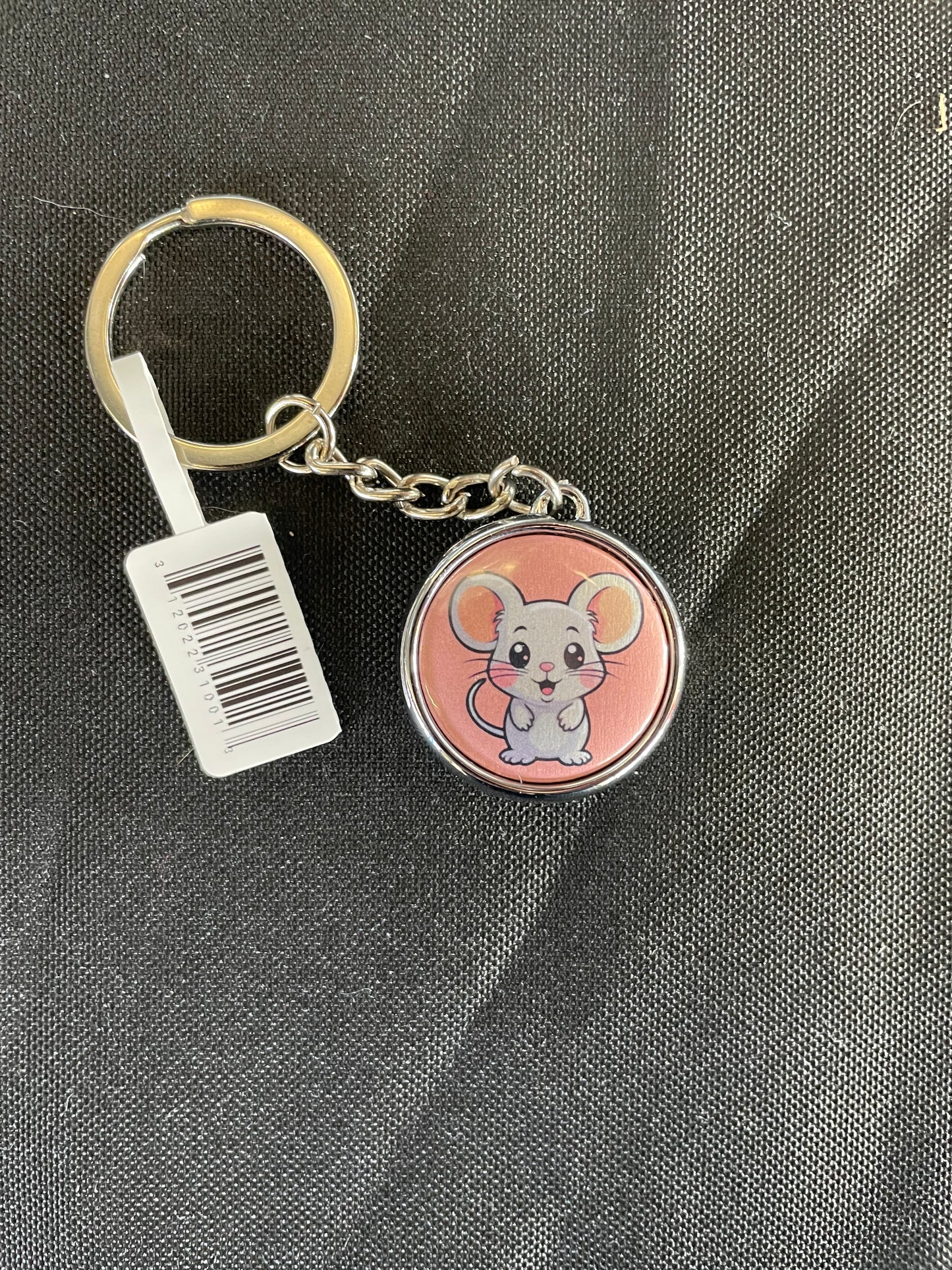 Double-Sided Pet Keychain - Mouse