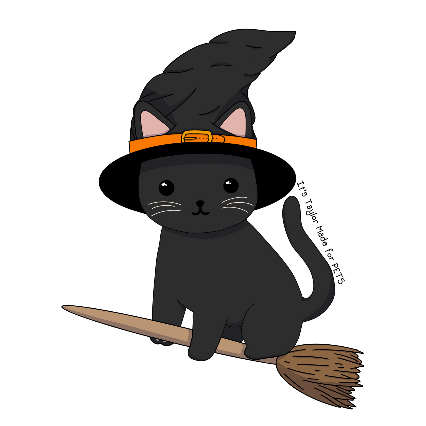 Witchy Black Cat 3” Sticker