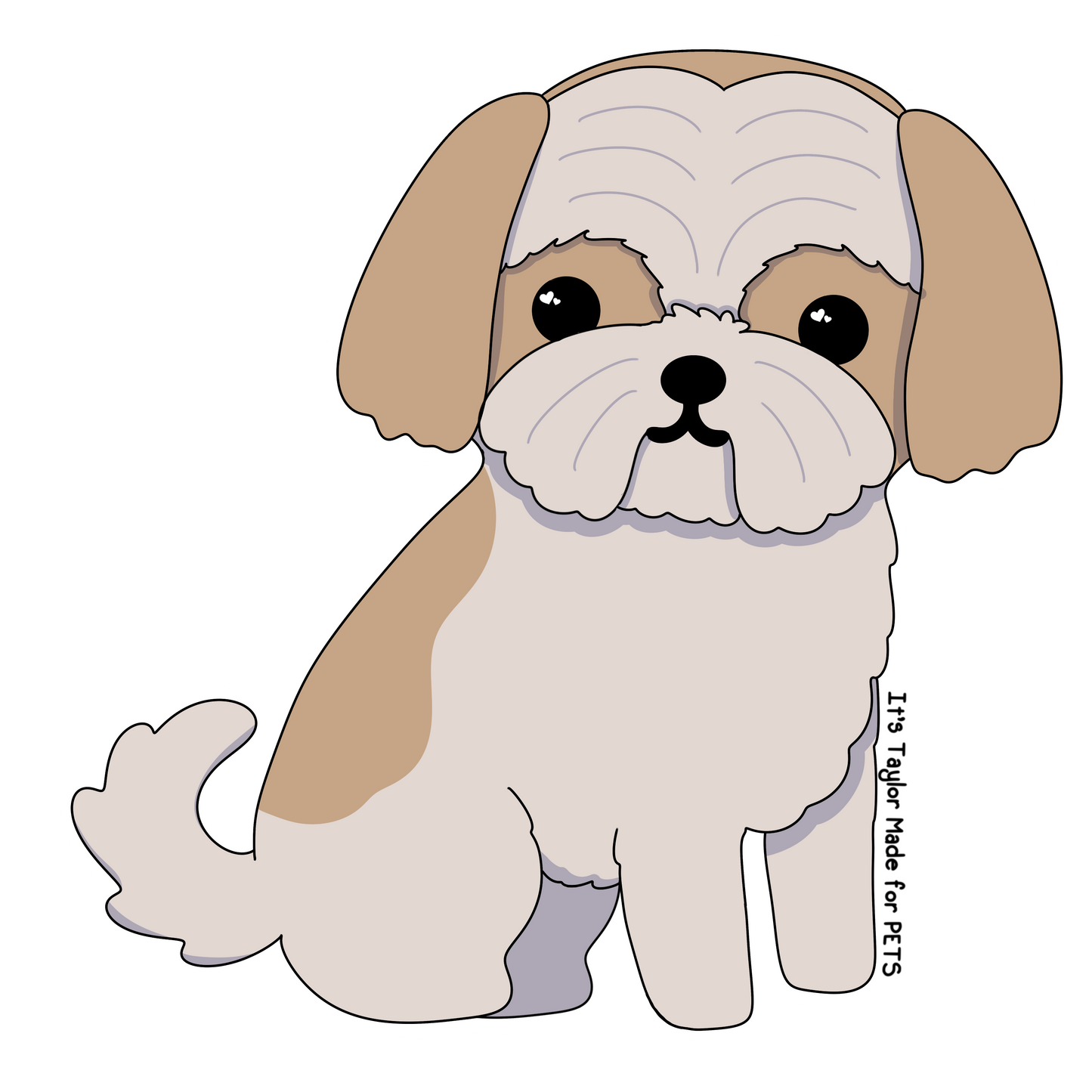 Shih Tzu 3” Sticker