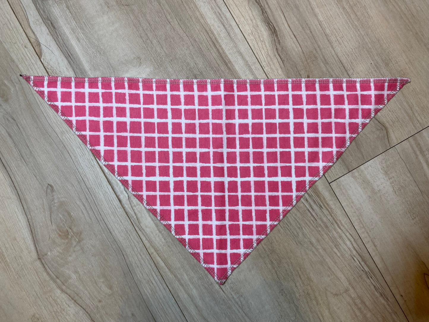 Standard Flannel Pet Bandanna - Tough Enough to Wear Pink