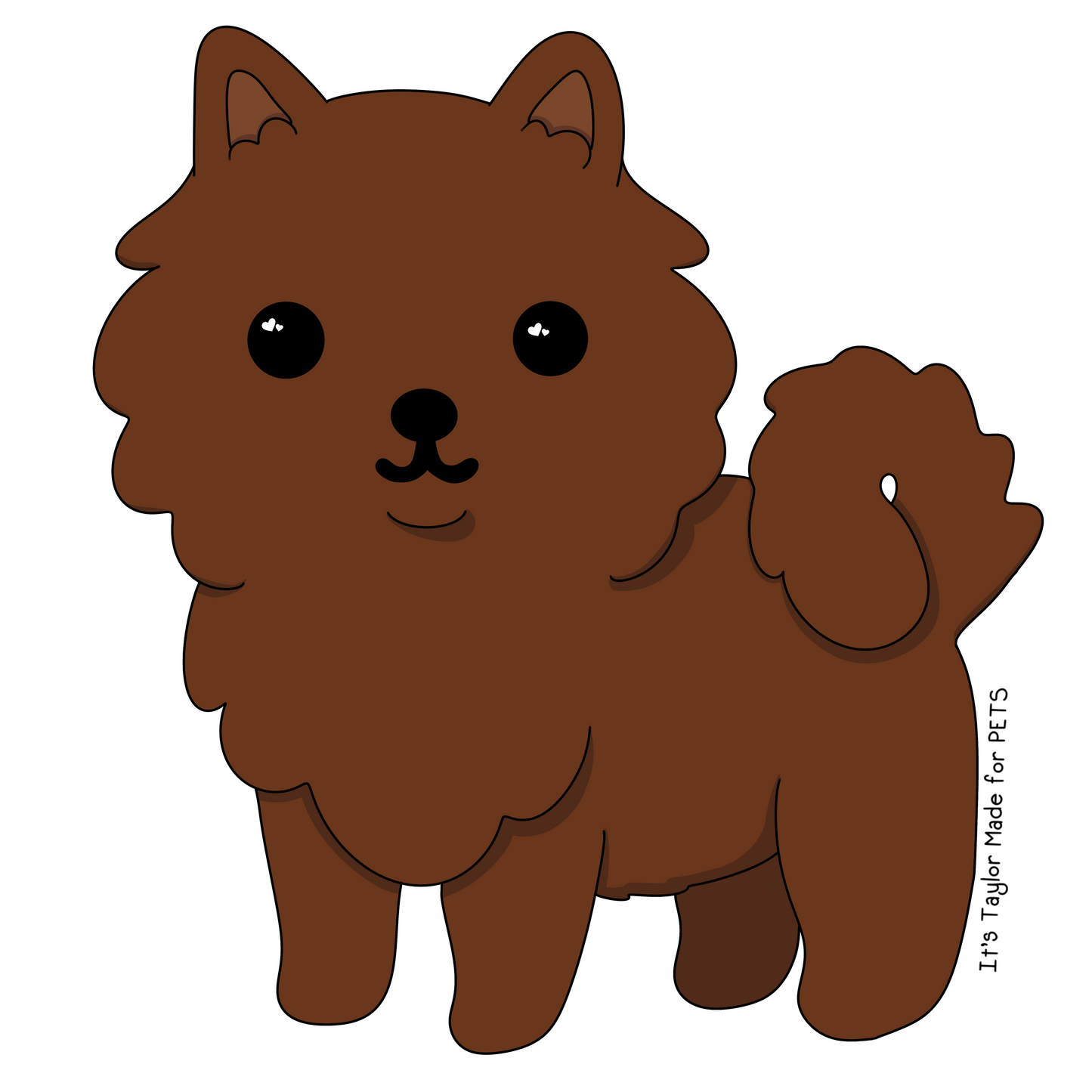 Pomeranian 3” Sticker