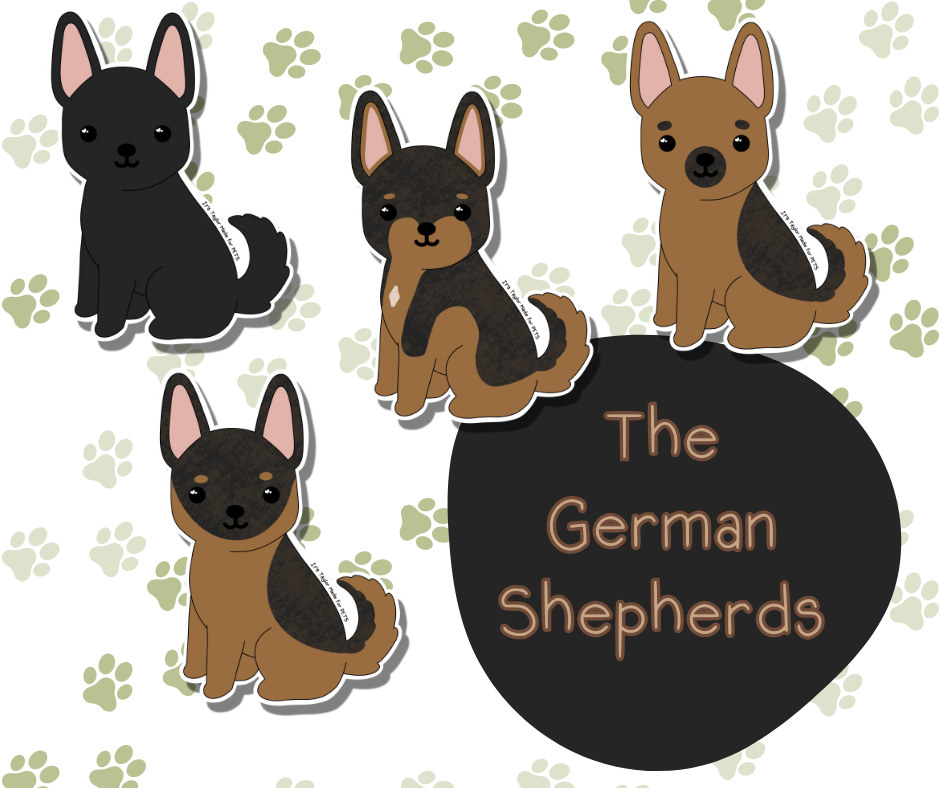 German Shepherd 3” Sticker