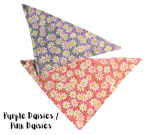 Standard Cotton Pet Bandanna - Daisy Delight