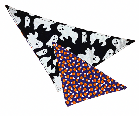 Standard Flannel Pet Bandannas - Spooky Sweets